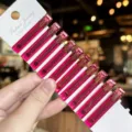 Pink acrylic duckbill hair clips set, 4.7cm transparent side hairpins for styling. - 10 Pieces/Pack / Rose Red