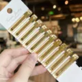 Transparent acrylic gold label hair clips duckbill clip side bangs hairpin set 4.7cm - 10 Pieces/Pack / Champagne