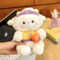 Adorable pendentif peluche mouton avec maillot de basket et bandeau, jolie poupée douce. - 18cm / Style Basket