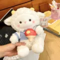 Mignon petit mouton peluche pendentif vêtements de sport champignon, doux jouet en peluche. - 18cm / Style Ping-Pong