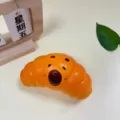Cute croissant bear slow rebound squishy toy, soft stress relief decompression toy for kids. - Croissant