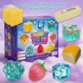 8 pcs squishy sensory toys set stress relief funny butter cheese cube gift box kids - 8-Piece Cute Soft Toy Box [Style A]