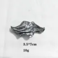 Metal hair claw clip geometric flowing spring clip elegant hair accessories for women 3.5x7cm - Gunmetal