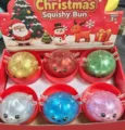 Set di giocattoli antistress panino squishy glitter di Natale, dettagli viso di animale. - Alce di Natale Paillettes Casuale