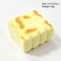 Squishy Bread Slow Rebound Stress Relief Toy PU Foam Simulation Bread Square Food Model - Biscuit Bread