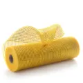 Gold deco mesh ribbon roll for Christmas tree decoration floral wreath holiday party crafts supply - 26cmx10 Yards High Density / Gold