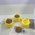 3D Gedruckter Kaffeebohne Fidget Clicker Schlüsselanhänger Tasche Anhänger Spielzeug - Kaffeebohnenbeutel Schlüsselanhänger