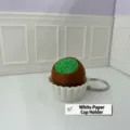 3D gedruckter Schokolade Fidget Clicker Schlüsselanhänger süße Taschenanhänger Spielzeug - Dubai Weicher Keks Weißer Papierbecherhalter