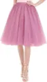 Pink tulle skirt women fluffy tutu skirt party costume dress elegant princess aesthetic - Pink