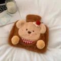 Süßer Plüsch Bär Handwärmer Wärmflasche Winter flauschig braun gemütliches Design Variante. - Kaffeebär