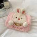 Süßer Plüsch Hase Handwärmer Wärmflasche für kuscheligen Winter, dicke warme Tasche - Rosa Kaninchen