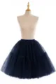 Women Navy Blue Tulle Tutu Skirt Layered Mesh Pleated Mini Skirt Party Clubwear 2024 New - One Size / Bottoms / Navy Blue