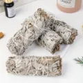 Natürliche kalifornische weiße Salbei Räucherbündel für Meditation, Yoga und Aromatherapie Wellness. - Bündel 4 Zoll Salbei