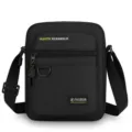 Schwarzer Herren Umhängetasche Lässig Business Schultertasche Wasserabweisend Alltag - Schwarz