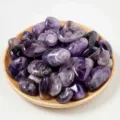 Natural amethyst tumbled stones for fish tank decor, crystal healing, and home decoration. - Amethyst / 1.5-2cm/100g