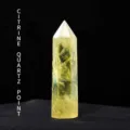 Colonne de cristal de citrine naturelle brésilienne pierre énergétique décoration bureau salon - Colonne de Cristal Jaune Citron / 5-6cm