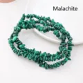 Perles en copeaux de malachite naturelle perles en vrac irrégulières pour bracelet DIY - Env. 5-8mm/Env. 80cm / Malachite