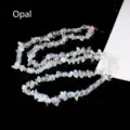 Perles en vrac de pierres d'opale naturelle irrégulières pour la création de bracelets DIY - Env. 5-8mm/Env. 80cm / Opale