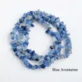 Perles en Cristal de Aventurine Bleue Naturelle Bracelet DIY Accessoires de Bijoux - Env. 5-8mm/Env. 80cm / Aventurine Bleue