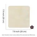 DIY carre planche en bois brut tranche de bois naturel pour peinture et deco 20 cm - Carré 20cm