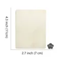 Planche rectangulaire en bois brut bricolage panneau de pouplier vierge pour peinture - Rectangle 7x11cm