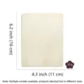 Panneau en bois brut rectangulaire pièce d'artisanat naturel pour peinture décoration - Rectangle 11x16cm