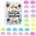 Calendrier de l'Avent 24 Jours Boîte Surprise Jouet Anti-Stress Squeeze Cristal Set - GJ874-007