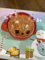 Christmas deer squeeze toy cute glitter stress relief toy slow rebound fun desktop toy gift - Glitter Orange Deer Antler Bun