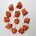 Handmade wire wrapped red jasper crystal rough stone pendant natural gemstone jewelry piece - Red Jasper