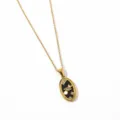 Collier pendentif carte de tarot plaqué or 18K en acier inoxydable pour femmes, élégant. - Monde Or