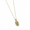 Collier pendentif carte de tarot plaqué or 18K en acier inoxydable pour femme chic - Impératrice Or