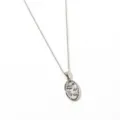 Collier pendentif lune carte de tarot en acier inoxydable pour femme bijoux tendance chic - Étoile Lune Argent