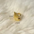 Anello con conchiglia in acciaio inossidabile stile oceano, dettaglio moda misura 3cm. - Stile 5 (Forma a Capasanta)