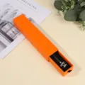 Drawer jewelry gift box with black velvet lining and sparkling pendant necklace in orange color. - Peel Orange