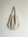 Beige gebreide opengewerkte schoudertas, casual strand tote bag, stijlvolle handtas. - Beige