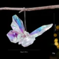 Ornamento appeso a farfalla in acrilico iridescente, ciondolo di cristallo per albero. - Farfalla / 10x7cm
