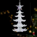 Decorazione sospesa per albero di Natale in acrilico iridescente ornamenti finestra SKU - Albero di Natale / 14x8cm