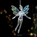 Ornamento sospeso per albero di Natale fata in acrilico iridescente decorazione festa 13cm - Ragazza Elfo