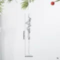 Christmas tree hanging icicle ornament, acrylic crystal snowflake design, size 13.5cm, 5g lightweight. - Irregular Pendant