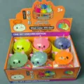 Buntes Glitzer Einhorn Squishy Brötchen Fidget Spielzeug Set mit Display Box für Stress. - Zufällig Eins / Pektin Einhorn Brötchen (8.5cm)