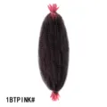 Extension capelli crochet afro twist, fascio di capelli intrecciati sintetici kinky ricci. - 1BTPINK# Sfumato Rosa