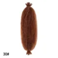 Extension Capelli Afro Twist 30# Marrone Sintetico Riccio Trecce all'Uncinetto - 30# Marrone Medio