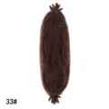 Extension per capelli crochet springy afro twist, 33# capelli sintetici ricci marroni. - 33# Castano Scuro Rossastro