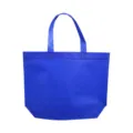 Bolsa de compras de tela no tejida azul, bolsa de embalaje de regalo ecológica y reutilizable. - Azul zafiro