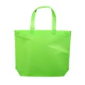 Bolsa de compras no tejida verde lima ecológica reutilizable con asas resistentes - Verde Fruta