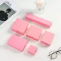 Pink drawer jewelry box gift packaging set for necklaces earrings rings display storage. - 5x5x3.5cm / Pink
