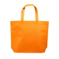 Bolsa tote de no tejido naranja, pequeña bolsa de compras ecológica para uso diario y retail. - Naranja