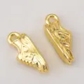 Gold Sneaker Shoe Charms Pendant for DIY Jewelry Necklace Making Craft Accessories - Sneaker Shape (DZ5199) / 7x17.6mm / KC Gold