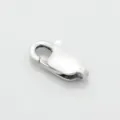 S925 silver lobster clasp, premium DIY jewelry connector hook for bracelets and necklaces. - 8mm / Plain Silver (Without Ring)