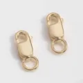 Moschettoni a molla placcati in oro argento S925 per creazione gioielli fai da te collane - Oro Rosa (Anello Singolo)
